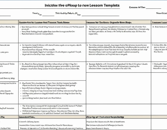 Free Lesson Plan Templates For Teachers – Smart & Easy