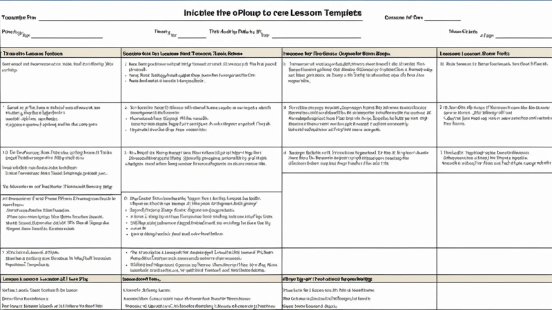 Free Lesson Plan Templates For Teachers – Smart & Easy